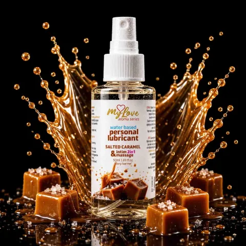 2-в-1 лубрикант и массажный гель — MyLove Aroma Series Intim&Massage «Соленая карамель», 50 мл