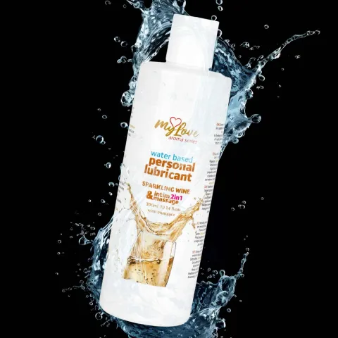 2в1 лубрикант та масажний гель - MyLove Aroma Series Intim&Massage Sparkling Wine, 300 мл