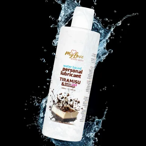Смазка и массажный гель «2 в 1» — MyLove Aroma Series Intim&Massage Tiramisu, 300 мл