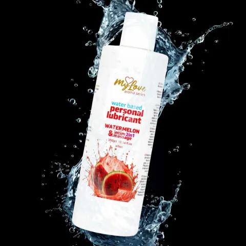 2в1 лубрикант та масажний гель - MyLove Aroma Series Intim&Massage Watermelon, 300 мл