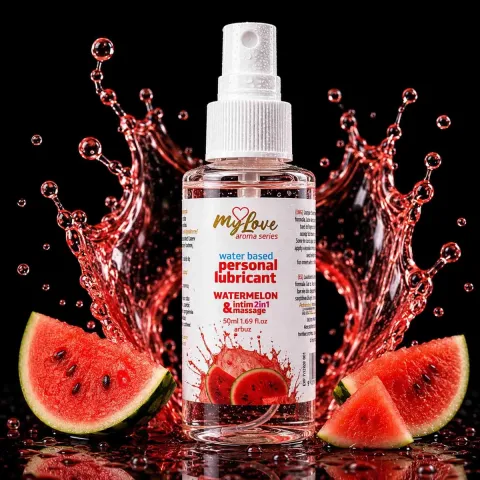 2в1 лубрикант та масажний гель - MyLove Aroma Series Intim&Massage Watermelon, 50 мл