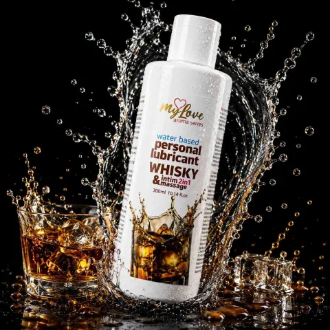 2в1 лубрикант та масажний гель - MyLove Aroma Series Intim&Massage Whisky, 300 мл