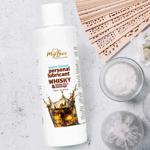 2в1 лубрикант та масажний гель - MyLove Aroma Series Intim&Massage Whisky, 300 мл