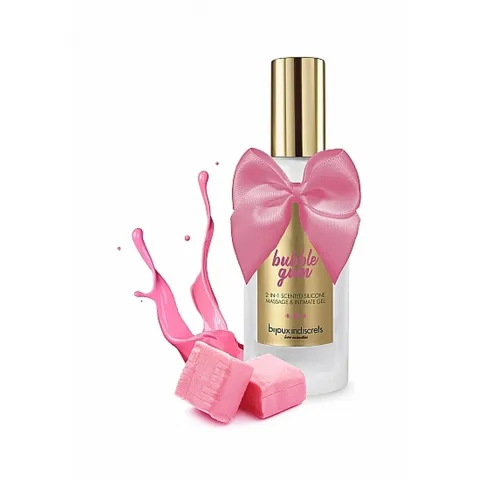 Масажна олія із зігріваючим ефектом - Bijoux Indiscrets Light My Fire Strawberry Bubblegum, полунична