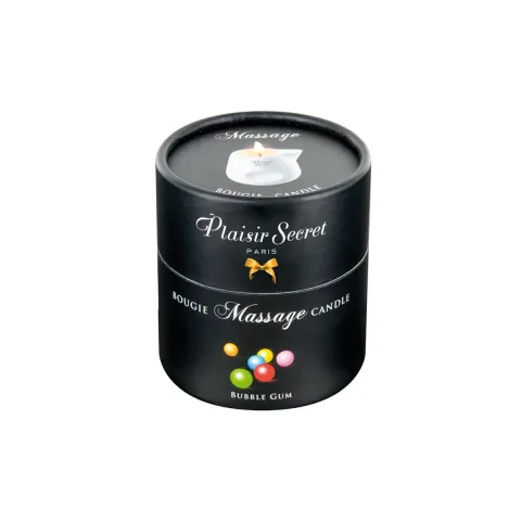 Массажная свеча — Plaisir Secret Paris Bougie Massage Candle Bubble Gum, жевательная резинка, 80 мл