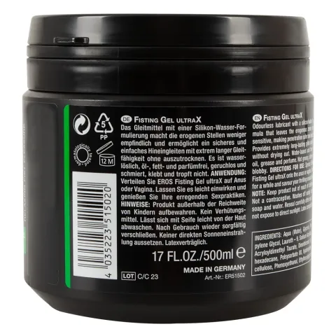 Гель для фістингу - EROS Fisting Gel UltraX, 500 мл