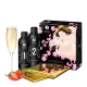 Гель для NURU-масажу Shunga Oriental Body-to-Body – Sparkling Strawberry Wine плюс простирадло