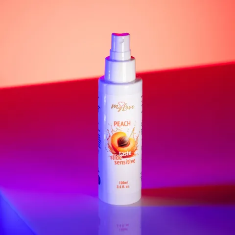 Інтимний гель-лубрикант - MyLove Taste Slide Sensitive Peach, 100 мл