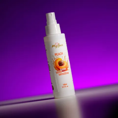 Інтимний гель-лубрикант - MyLove Taste Slide Sensitive Peach, 100 мл
