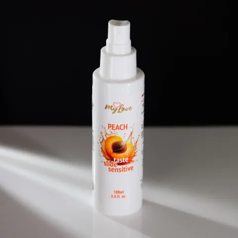 Інтимний гель-лубрикант - MyLove Taste Slide Sensitive Peach, 100 мл