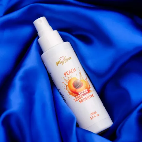 Інтимний гель-лубрикант - MyLove Taste Slide Sensitive Peach, 100 мл