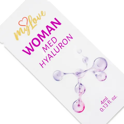 Інтимний зволожуючий гель-лубрикант для жінок - MyLove Woman Med Hyaluron, 4 мл