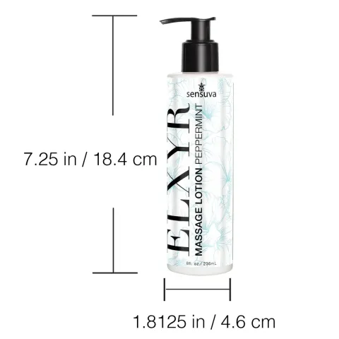 Лосьйон для масажу ніг та ступень Sensuva ELXYR Massage Lotion Peppermint (236 мл)