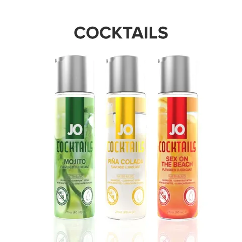 Смазка на водной основе JO Cocktails — Mojito без сахара, растительный глицерин (60 мл)