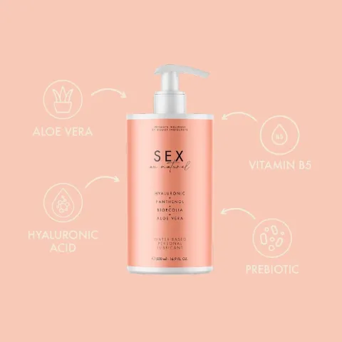 Лубрикант на водній основі Bijoux Indiscrets - Sex au Naturel 500 мл