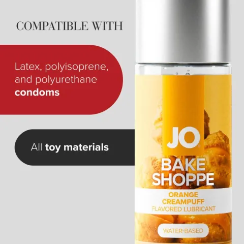 Смазка на водной основе JO Bake Shoppe — Orange Creampuff 60 мл, без сахара и парабенов