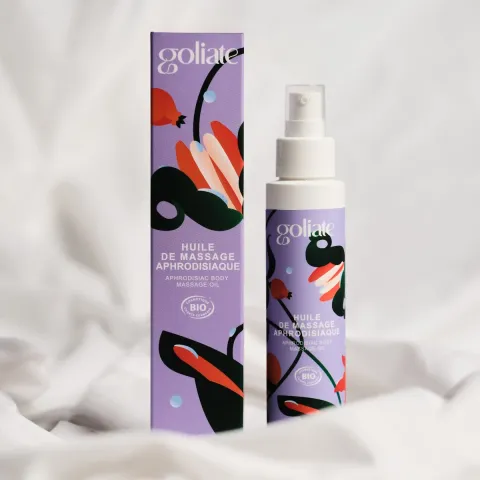 Массажное масло Goliate Huile De Massage Aphrodisiaque 100 мл, органическое, с согревающим эффектом