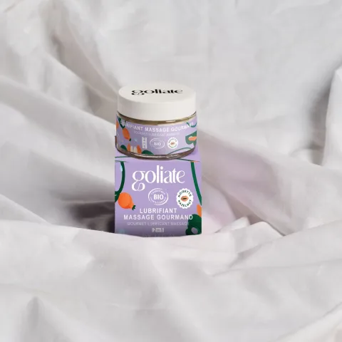 Массажное масло-лубрикант с ароматом и вкусом фундука Goliate Couple Gourmand Noisette 50 мл