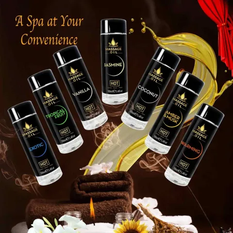Массажное масло — Massage Oil Amber & Musk, 100 мл