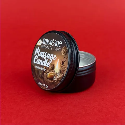 Масажна свічка - Amoreane Massage Candle Praline Rocher, праліне, 30 мл