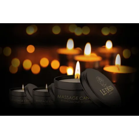 Массажная свеча — Le Desir Erotic Massage Candle с ароматом розы, 100 г