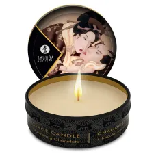 Массажная свеча Shunga Mini Massage Candle – Intoxicating Chocolate (30 мл) с афродизиаками