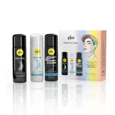 Набор смазочных материалов pjur Pride Box 3x30 мл, 2 смазочных материала на водной основе и 1 силиконовый смазочный материал