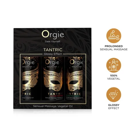 Набор масел для тантрического массажа Orgie – Tantric Mini Size Collection (3×30 мл), увлажнение