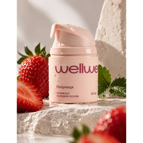 Оральный лубрикант WellWet со вкусом клубники, 30 мл