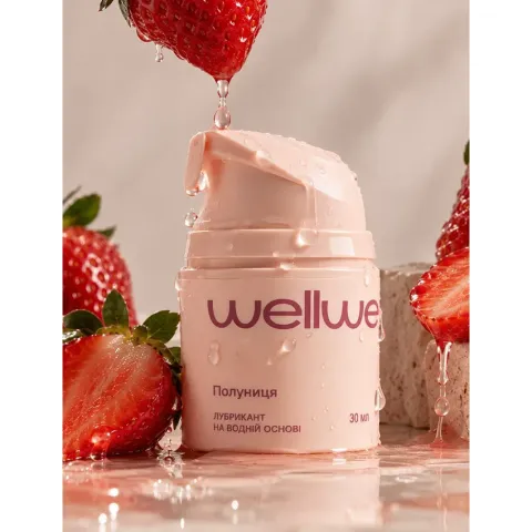 Оральный лубрикант WellWet со вкусом клубники, 30 мл