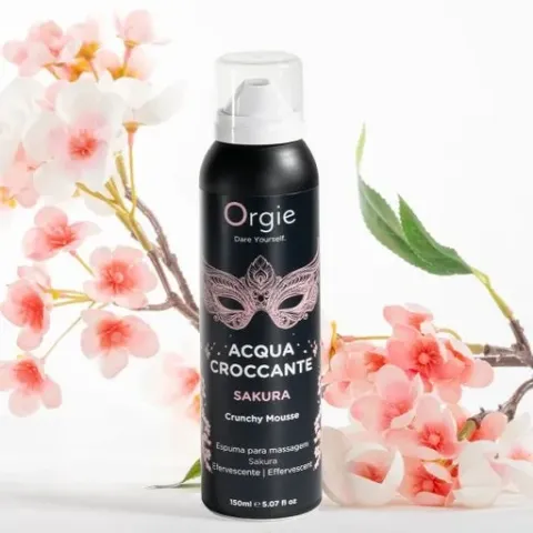 Массажная пена — Orgie Acqua Croccante Sakura, цветы сакуры, 150 мл