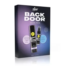 pjur BACK DOOR Value Pack Подарочный набор: 100 мл силиконовой смазки и 20 расслабляющих спреев