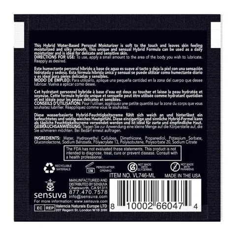 Пробник Sensuva - Hybrid Formula Cotton Candy (6 мл)