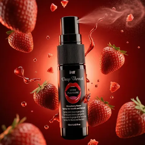 Спрей для глубокого минета — Intt Deep Throat Strawberry, 12 мл