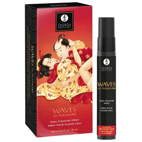 Спрей для усиления слюноотделения Shunga Waves of Pleasure Strawberry Sparkling Wine