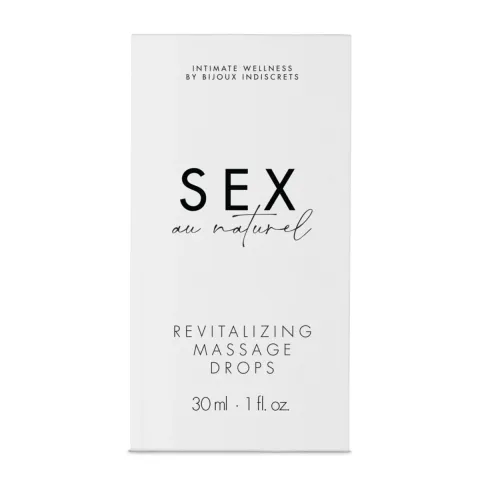 Відновлювальні краплі для масажу Bijoux Indiscrets Sex au Naturel — Revitalizing Massage Drops