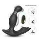 Вібростимулятор простати з ротацією - Prostate Massager Bat King, чорний