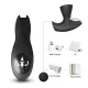 Вібростимулятор простати з ротацією - Prostate Massager Bat King, чорний
