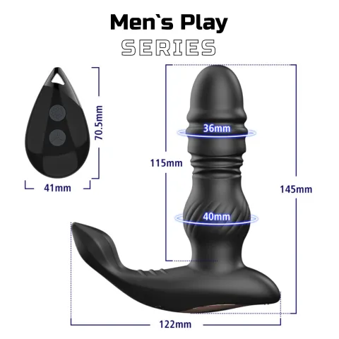 Массажер простаты — Erospace Men’s Play Thrusting Prostate Massager B4