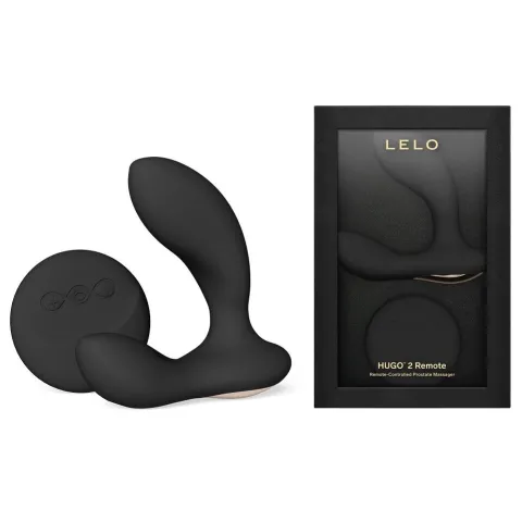 Масажер простати LELO Hugo 2 Remote Black, 2 мотори, дуже потужний, пульт ДК