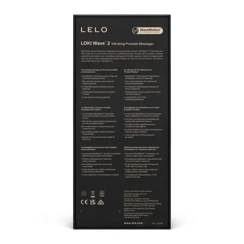 Массажер простаты LELO Loki Wave 2 Black, 2 мотора, соблазнительное движение + вибрация