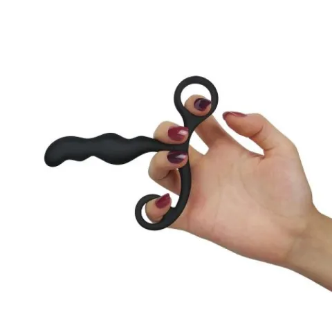 Масажер простати - Anal Indulgence Collection Ultimate Silicone P-Spot Teaser Black