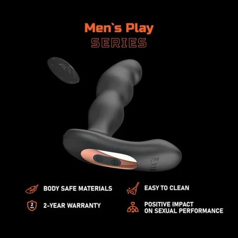 Массажер простаты — массажер простаты с вибрацией и вращением на 360° Erospace Men’s Play B12