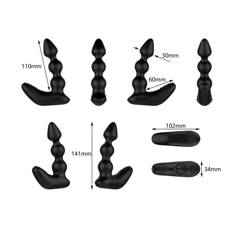 Массажер простаты и промежности Nexus Bendz Prostate Edition, 2 мотора, пульт дистанционного управления