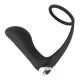 Масажер простати з ерекційним кільцем - Black Velvets Vibrating Ring & Plug