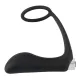Масажер простати з ерекційним кільцем - Black Velvets Vibrating Ring & Plug