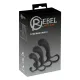 Набір стимуляторів простати - Rebel Mens Gear 3-Piece Prostate Plug Set, чорний