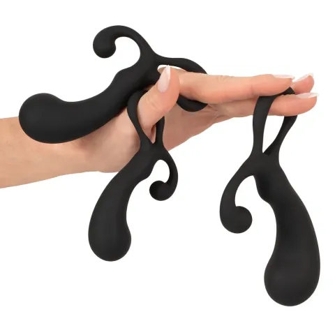 Набір стимуляторів простати - Rebel Mens Gear 3-Piece Prostate Plug Set, чорний
