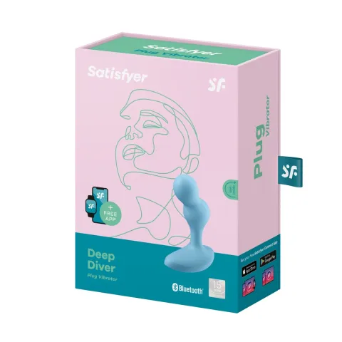 Смарт-масажер простати Satisfyer Deep Diver Light Blue