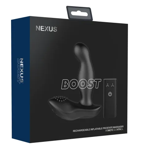 Вибрационный массажер простаты Nexus Boost с надувной головкой, пультом дистанционного управления
